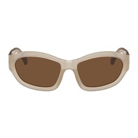 드리스 반 노튼 Dries Van Noten Beige 린다 패로우 Linda Farrow 에디트 Edition Goggle Sunglasses 241358F005002