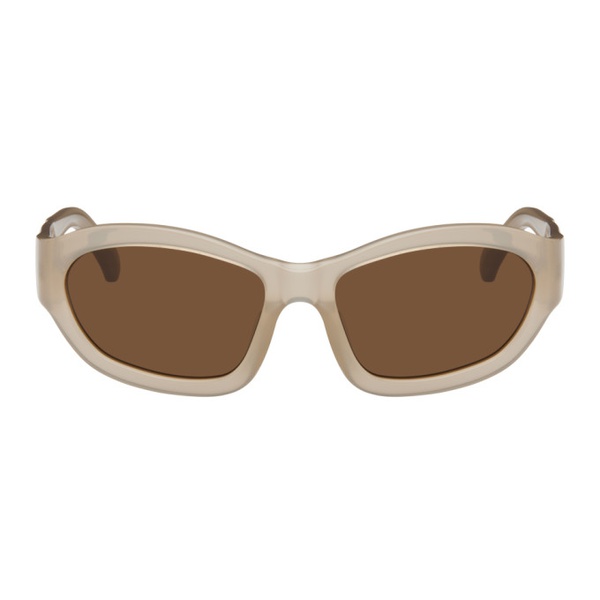  드리스 반 노튼 Dries Van Noten Beige 린다 패로우 Linda Farrow 에디트 Edition Goggle Sunglasses 241358F005002