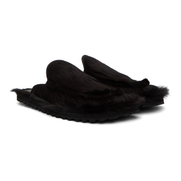  드리스 반 노튼 Dries Van Noten Brown Calf-Hair Loafers 241358M231008