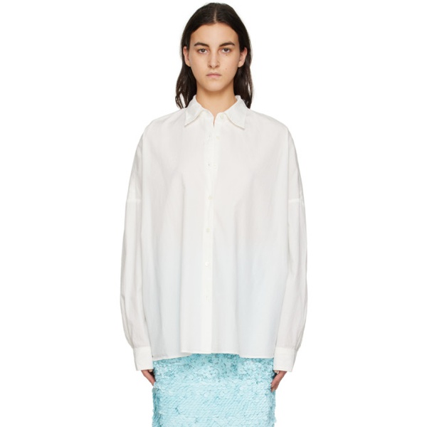  드리스 반 노튼 Dries Van Noten White Oversized Shirt 231358F109006