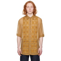 드리스 반 노튼 Dries Van Noten Tan Embroidered Shirt 241358M192032