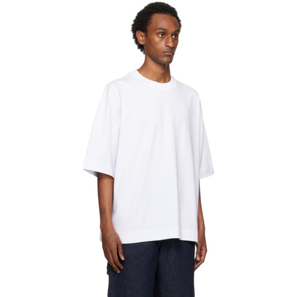  드리스 반 노튼 Dries Van Noten White Oversized T-Shirt 241358M213020
