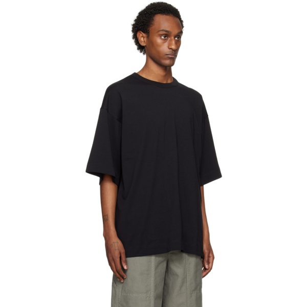  드리스 반 노튼 Dries Van Noten Black Oversized T-Shirt 241358M213027