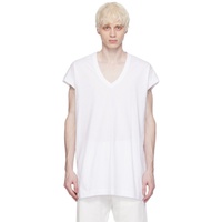 드리스 반 노튼 Dries Van Noten White V-Neck T-Shirt 241358M213024