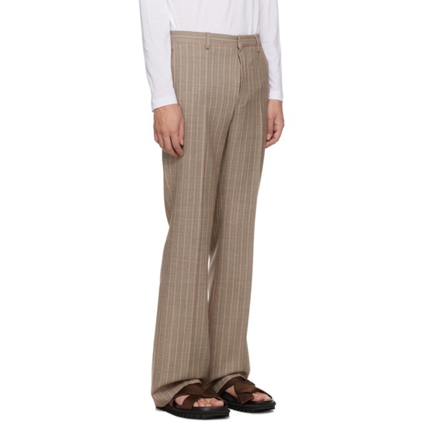  드리스 반 노튼 Dries Van Noten Brown Slim-Fit Trousers 241358M191067