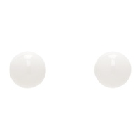 드리스 반 노튼 Dries Van Noten Silver & White Stud Earrings 241358M144005