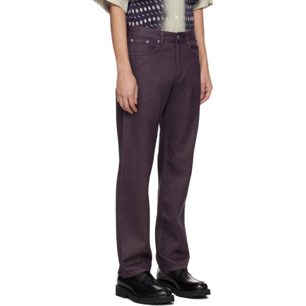 드리스 반 노튼 Dries Van Noten Purple Five-Pocket Jeans 241358M186009