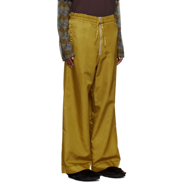  드리스 반 노튼 Dries Van Noten Yellow Overdyed Trousers 241358M191021