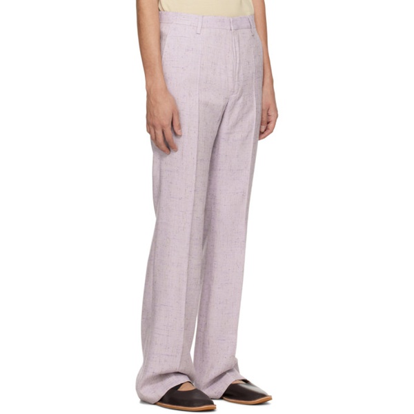  드리스 반 노튼 Dries Van Noten Purple Flared Trousers 241358M191071