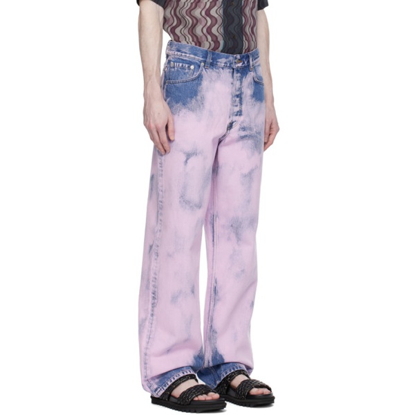  드리스 반 노튼 Dries Van Noten Pink Garment-Dyed Jeans 241358M186001