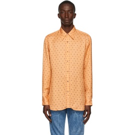 드리스 반 노튼 Dries Van Noten Orange Printed Shirt 212358M192005