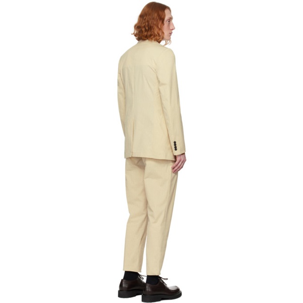 드리스 반 노튼 Dries Van Noten Beige Striped Suit 241358M196002