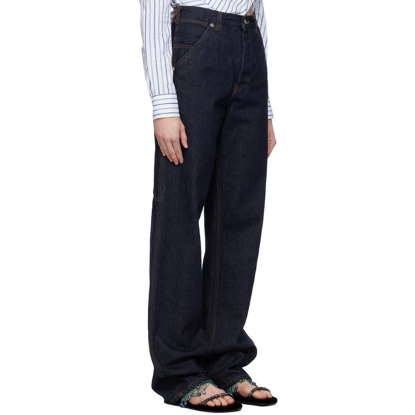  드리스 반 노튼 Dries Van Noten Indigo Button-Fly Jeans 241358F069004
