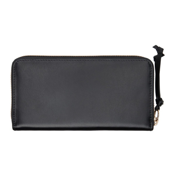  드리스 반 노튼 Dries Van Noten Black Rectangular Leather Wallet 241358F040001