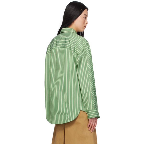  드리스 반 노튼 Dries Van Noten Green Oversized Shirt 241358F109012