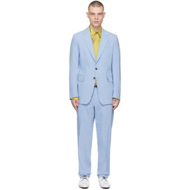 드리스 반 노튼 Dries Van Noten Blue Two-Button Suit 231358M196014