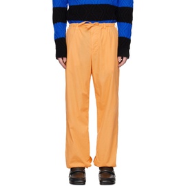 드리스 반 노튼 Dries Van Noten Orange Drawstring Trousers 231358M191075
