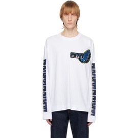 드리스 반 노튼 Dries Van Noten White Oversized Long Sleeve T-Shirt 231358M213054