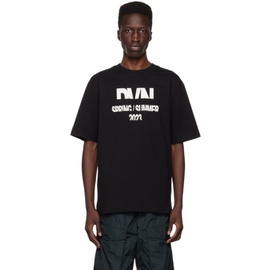 드리스 반 노튼 Dries Van Noten Black Print T-Shirt 231358M213046