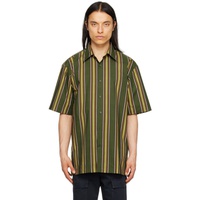 드리스 반 노튼 Dries Van Noten Khaki Striped Shirt 231358M192074
