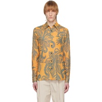 드리스 반 노튼 Dries Van Noten Orange Printed Shirt 231358M192005