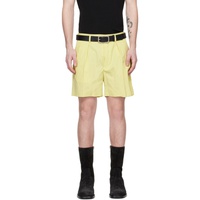 드리스 반 노튼 Dries Van Noten Yellow Cinch Shorts 231358M193011