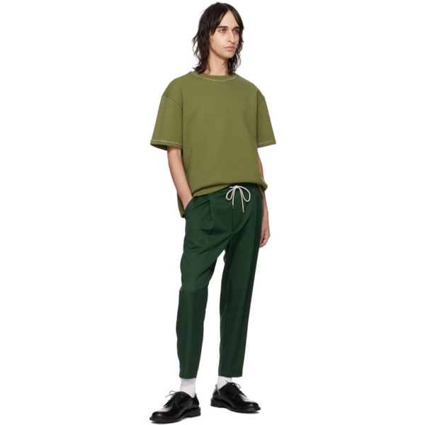  Droele De Monsieur Green Le Pantalon Cropped Trousers 241572M191005