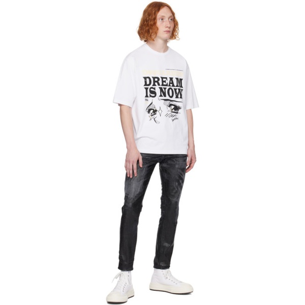  디스퀘어드2 Dsquared2 White Dream Is Now T-Shirt 232148M213011