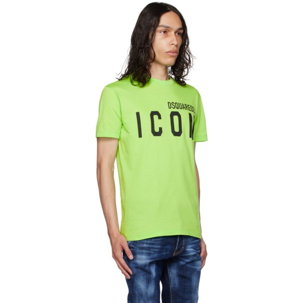  디스퀘어드2 Dsquared2 Green Be Icon T-Shirt 232148M213002