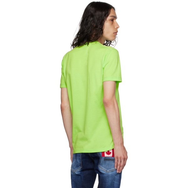  디스퀘어드2 Dsquared2 Green Be Icon T-Shirt 232148M213002