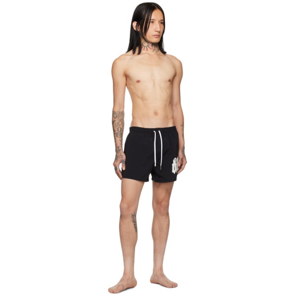  디스퀘어드2 Dsquared2 Black Printed Swim Shorts 241148M208003