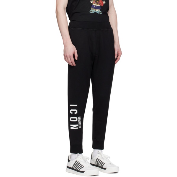  디스퀘어드2 Dsquared2 Black Icon Ski Sweatpants 241148M190002