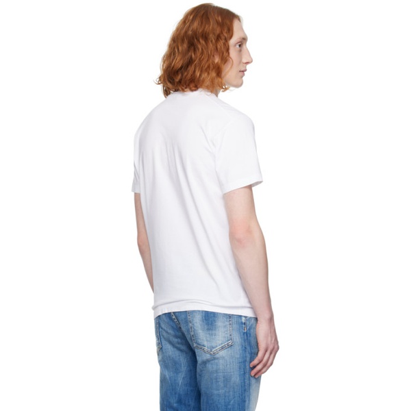  디스퀘어드2 Dsquared2 White Cool Fit T-Shirt 241148M213014