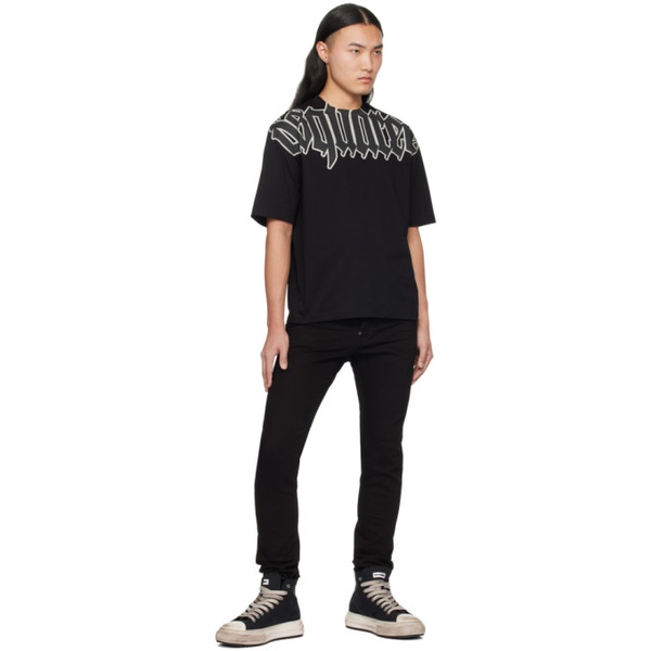  디스퀘어드2 Dsquared2 Black Gothic Cool Fit T-Shirt 241148M213001