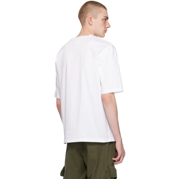  디스퀘어드2 Dsquared2 White Loose-Fit T-Shirt 241148M213016