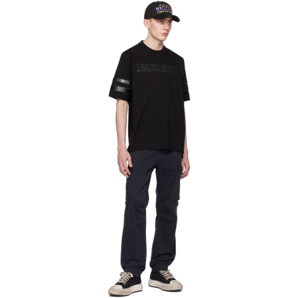  디스퀘어드2 Dsquared2 Black Skater-Fit T-Shirt 241148M213017