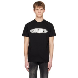 디스퀘어드2 Dsquared2 Black Surf Board Cool T-Shirt 231148M213013