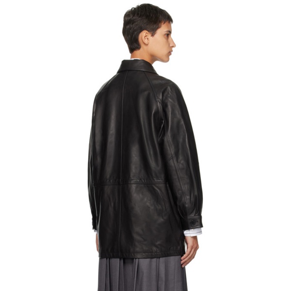  Dunst Black Lily Leather Jacket 232965F064000
