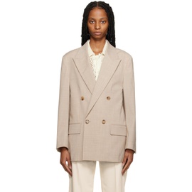 Dunst Taupe Daddy Double Blazer 231965F057004