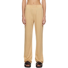 EETERNE Beige Relaxed-Fit Lounge Pants 231910F086009