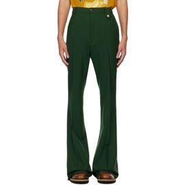 에곤랩 EGONlab SSENSE Exclusive Green Mega Flared Trousers 241830M191007