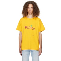 ERL Yellow Venice T-Shirt 232260M213034