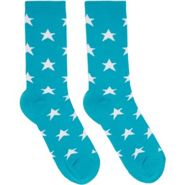 ERL Blue Terry Stars Socks 232260M220009