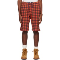 ERL Red Check Shorts 232260M193001