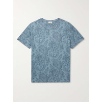 에트로 ETRO Logo-Embroidered Paisley-Print Cotton-Jersey T-Shirt 1647597310454688