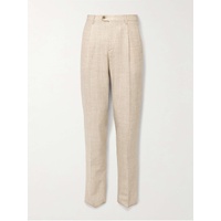 에트로 ETRO Slim-Fit Pleated Checked Alpaca-Blend Suit Trousers 1647597310460940
