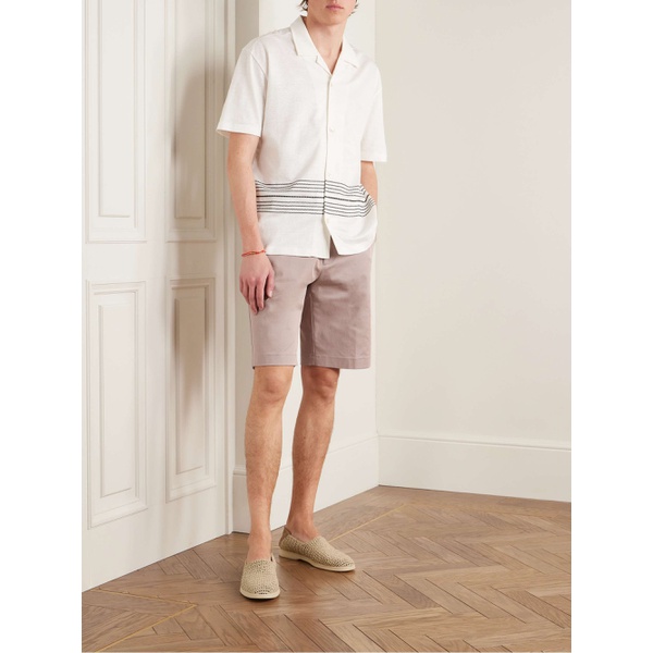  에트로 ETRO Straight-Leg Cotton-Blend Twill Bermuda Shorts 1647597323046278