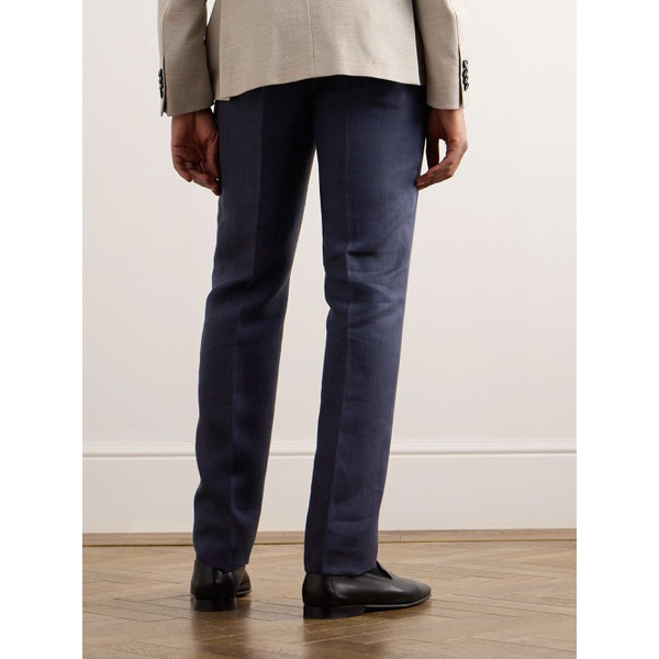  에트로 ETRO Straight-Leg Herringbone Linen Suit Trousers 1647597323046264