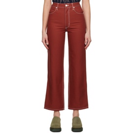 에크하우스 라타 Eckhaus Latta SSENSE Exclusive Red Jeans 231830F069008
