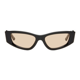 에크하우스 라타 Eckhaus Latta SSENSE Exclusive Black The Tilt Sunglasses 241830F005001